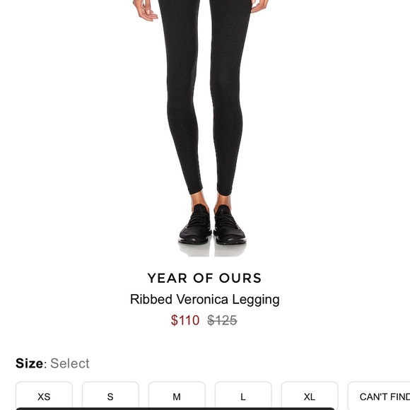 SET OF 3 pairs Year of Ours rubbed Veronica leggings. Medium. 3 for 1 deal! - Picture 5 of 6